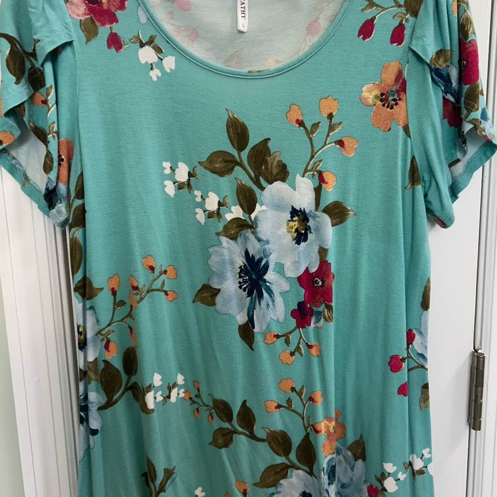 Teal Relaxed Short Sleeve T-Shirt